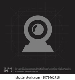 Photo camera icon - Black Creative Background