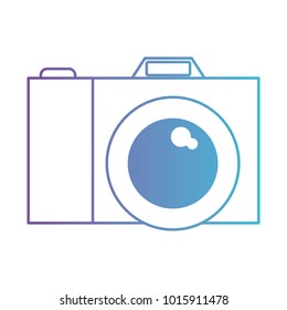 photo camera icon in degraded purple to blue contour
