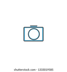 Photo camera icon design. Essential icon vector illustration design