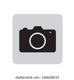 Photo camera icon design. Photo camera icon in flat style design. Vector illustration.