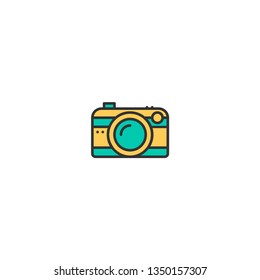 Photo Camera icon design. Photography and video icon vector illustration