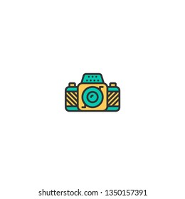 Photo Camera icon design. Photography and video icon vector illustration