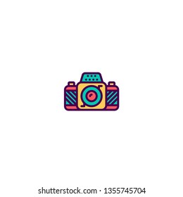 Photo Camera icon design. Photography and video icon vector illustration