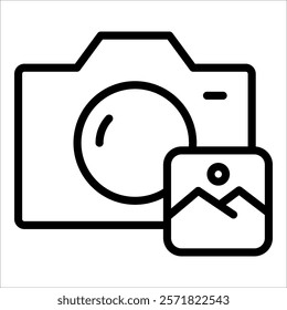 Photo Camera Icon Element For Design