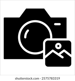 Photo Camera Icon Element For Design