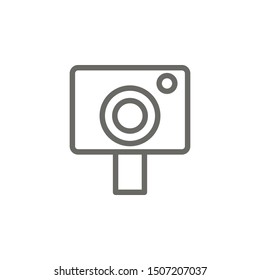 Photo, camera  icon. Element of theater icon. Thin line icon