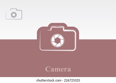 Photo (Camera) Icon. Eps-10.