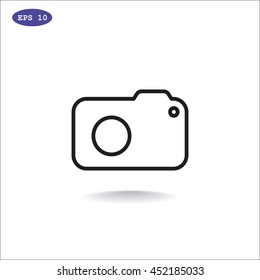  photo camera icon Flat.