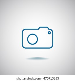  photo camera icon Flat.