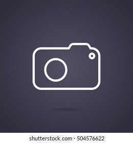  photo camera icon Flat.
