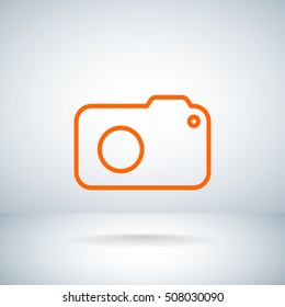  photo camera icon Flat.