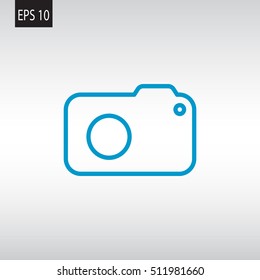  photo camera icon Flat.