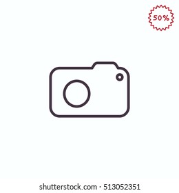  photo camera icon Flat.