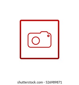  photo camera icon Flat.