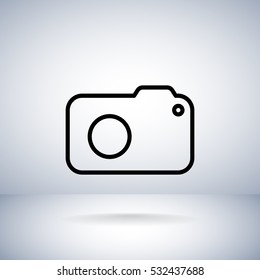  photo camera icon Flat.