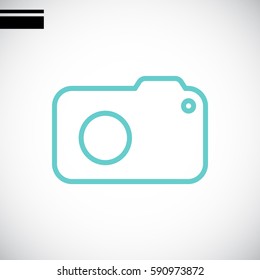  photo camera icon Flat.