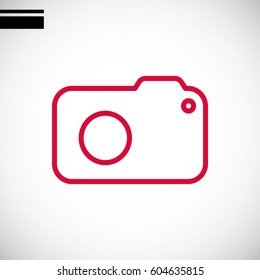  photo camera icon Flat.
