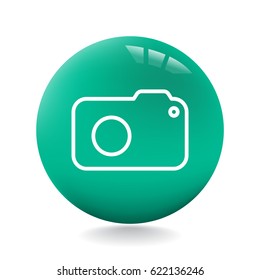  photo camera icon Flat.