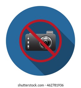 photo camera icon flat design style