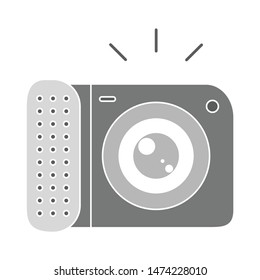 photo camera icon. flat illustration of photo camera vector icon. photo camera sign symbol