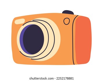 photo camera icon flat isolated