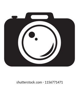 Photo camera icon, Photo camera in flat style, Photo camera vector illustration