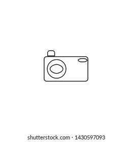 Photo camera icon. Gallery attachment sign