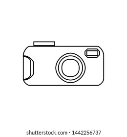 Photo camera icon. Gallery attachment sign
