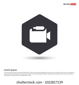 Photo camera icon Hexa White Background icon template