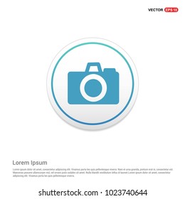 Photo camera icon Hexa White Background icon template