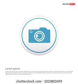 Photo camera icon Hexa White Background icon template