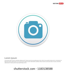 Photo camera icon Hexa White Background icon template - Free vector icon