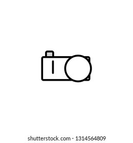 Photo camera icon. Image attachment sign