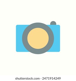 Fotokamera-Symbol, isolierte flache Benutzeroberfläche-Symbolsatz