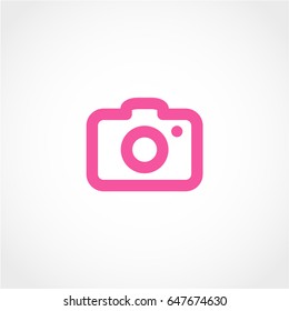 photo camera Icon Isolated on White Background