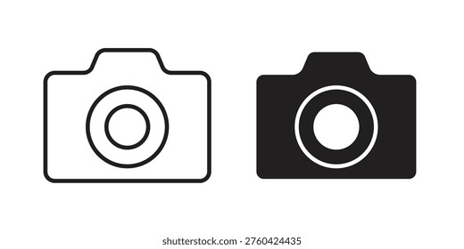 Photo Camera icon in line design. icon for website design, mobile app, ui