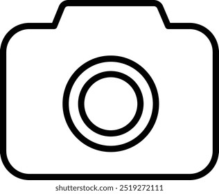 photo camera icon on square button
