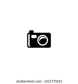 photo camera icon on a white background