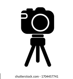 photo camera icon on white background	