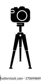 photo camera icon on white background	