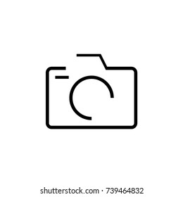photo camera icon on white background