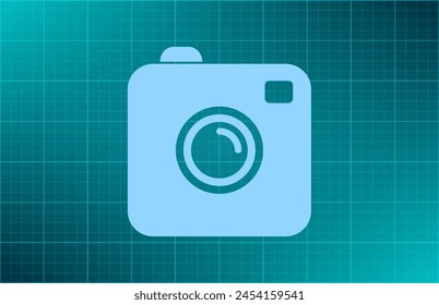 Photo camera icon. Photography. Flat design.