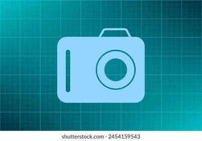 Photo camera icon. Photography. Flat design.
