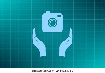 Photo camera icon. Photography. Flat design.