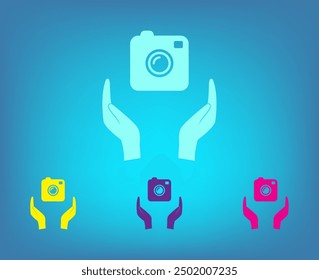 Photo camera icon. Photography. Flat design.
