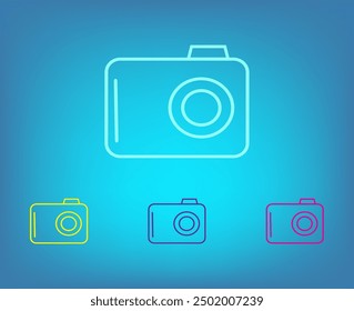 Photo camera icon. Photography. Flat design.