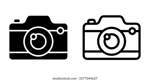 Photo Camera icon set. flat illustration of vector icon on white background