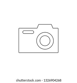 Photo camera icon set on white background for graphic and web design, Modern simple vector sign. Internet concept. Trendy symbol for website design web button or mobile app