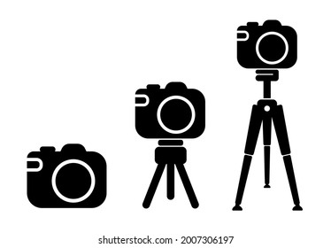 Fotokamerasymbol auf weißem Hintergrund	