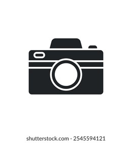 Photo camera icon set. Vector illustration.